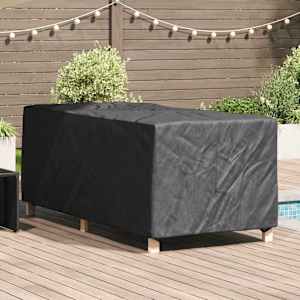 Prachtíře na lounger Černá 205 x 100 x 70 cm textil - obrázek 1