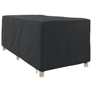 Prachtíře na lounger Černá 205 x 100 x 70 cm textil - obrázek 3