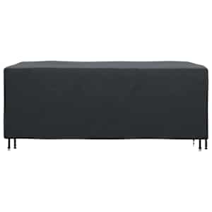 Prachtíře na lounger Černá 205 x 100 x 70 cm textil - obrázek 6
