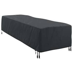Prachtíře na lounger Jednobarevný Černá 74 x 210 x 40 cm textil - obrázek 2