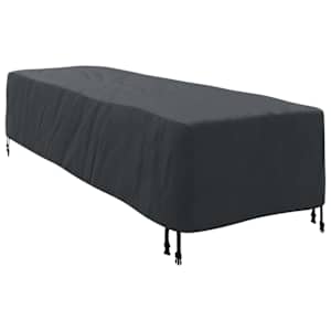 Prachtíře na lounger Jednobarevný Černá 74 x 210 x 40 cm textil - obrázek 10
