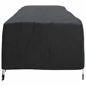Prachtíře na lounger Jednobarevný Černá 74 x 210 x 40 cm textil - obrázek 7