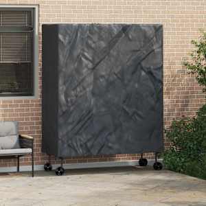 Pokrov za pingpong mizo Enobarvno Črna 165 x 70 x 185 cm blago