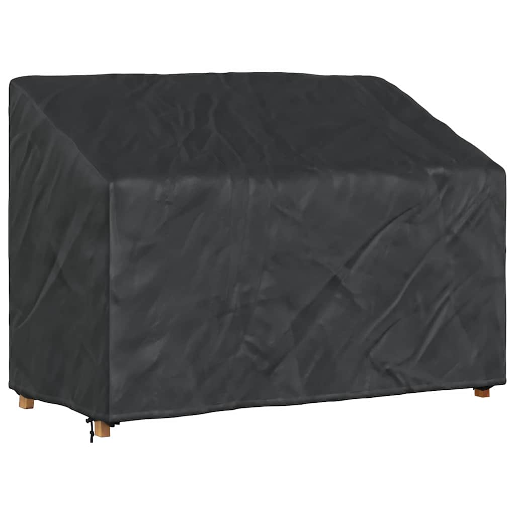 vidaXL Tuinbankhoes Zwart 134 x 70 x 65 / 94 cm 420D stof