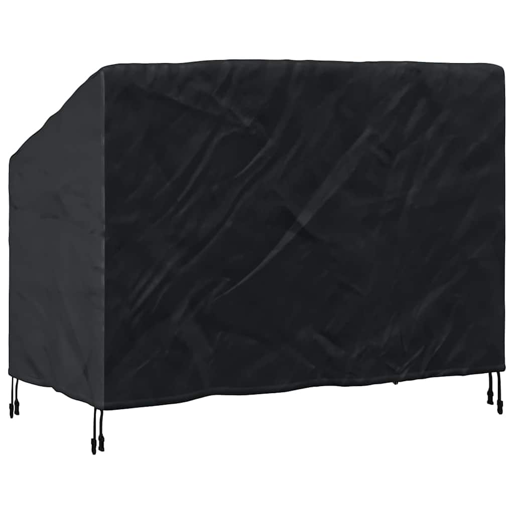 Garden Bench Cover Black 134 x 70 x 65 / 94 cm 600D fabric - Image 7