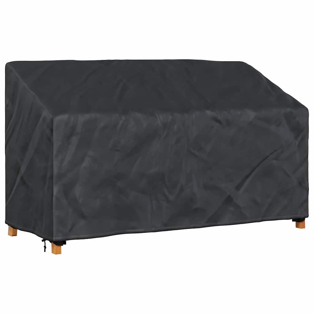 vidaXL Tuinbankhoes Zwart 165 x 70 x 65 / 94 cm 210D stof