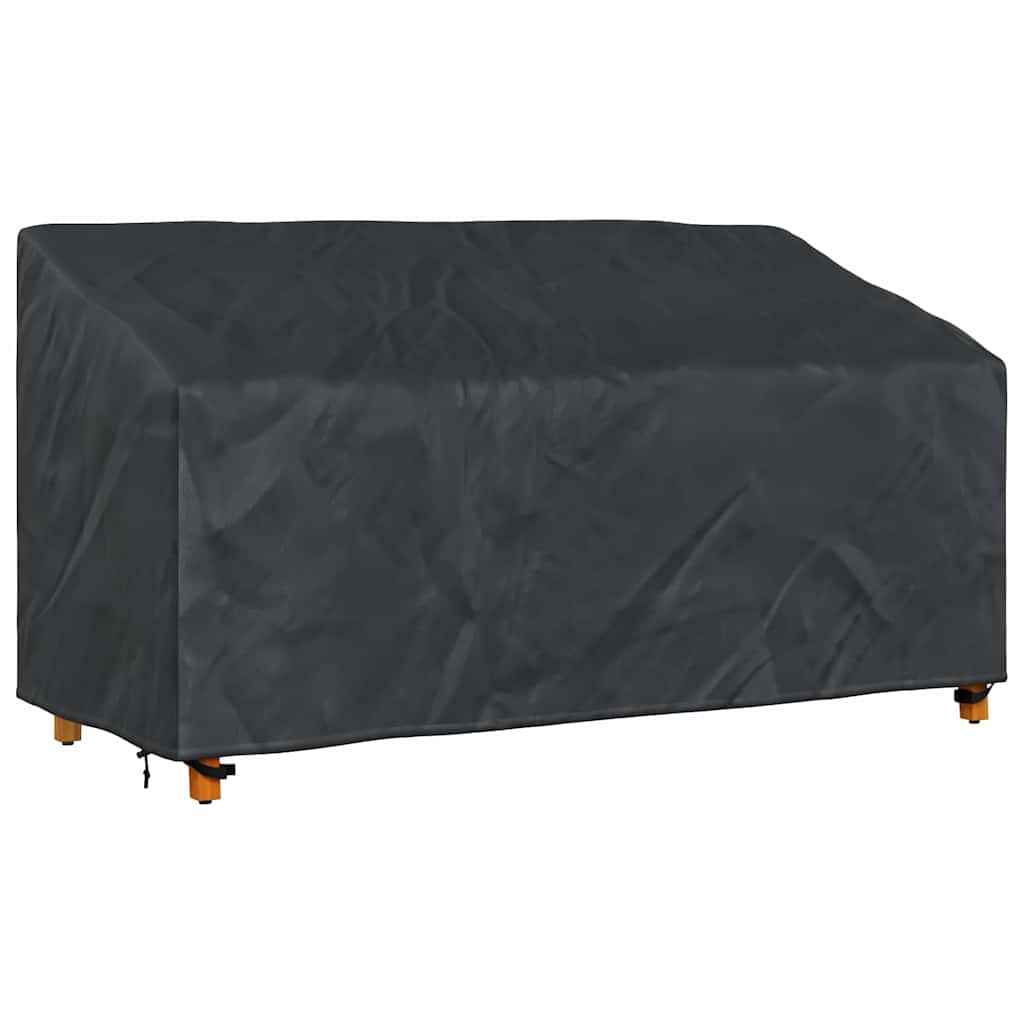 vidaXL Tuinbankhoes Zwart 175 x 85 x 65 / 94 cm 420D stof