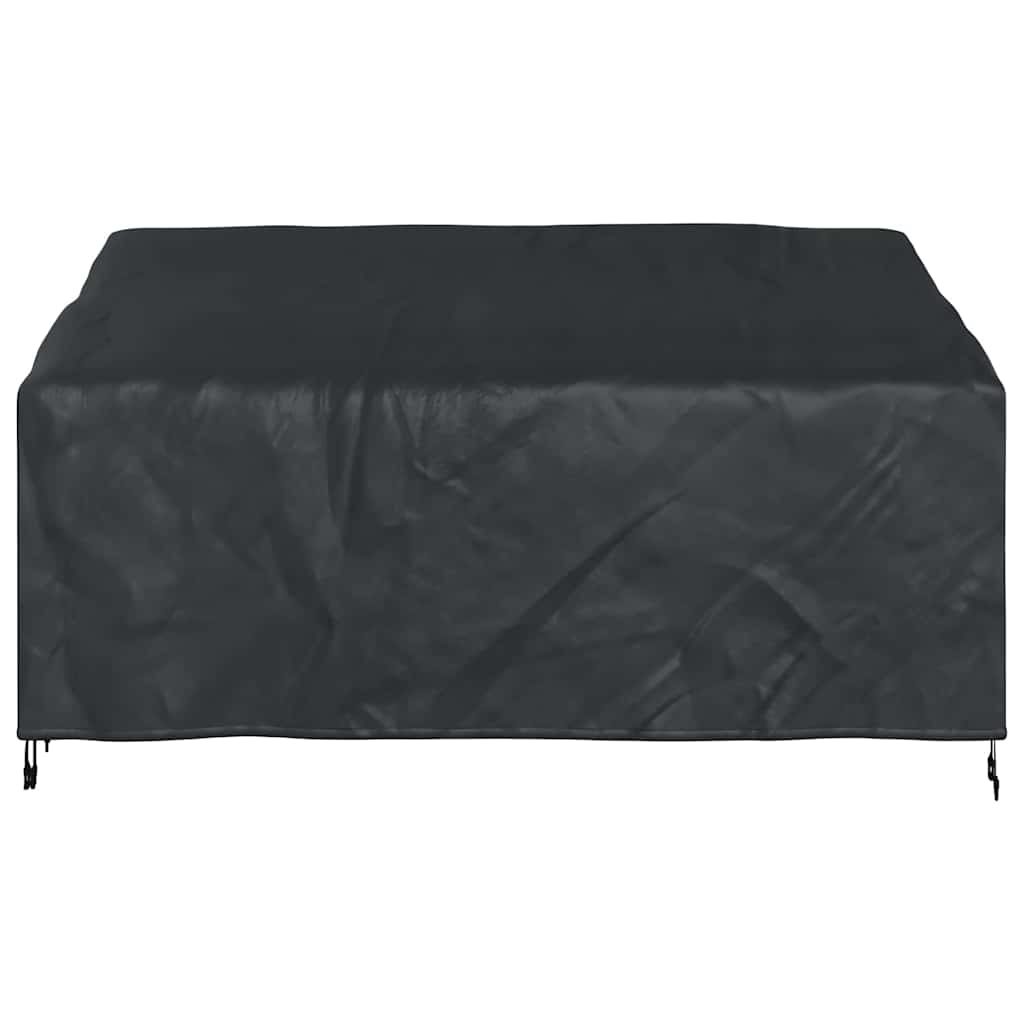 Garden Bench Cover Black 205 x 85 x 65 / 94 cm 600D fabric - Image 5