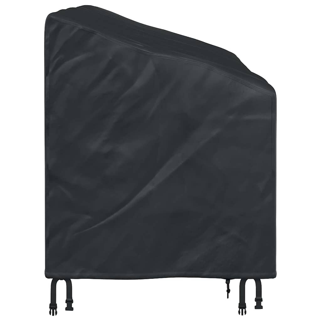 Garden Bench Cover Black 205 x 85 x 65 / 94 cm 600D fabric - Image 6