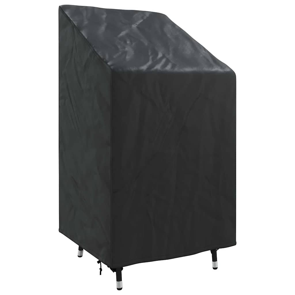 vidaXL Tuinstoelhoes Zwart 70 x 70 x 85 / 125 cm 600D stof