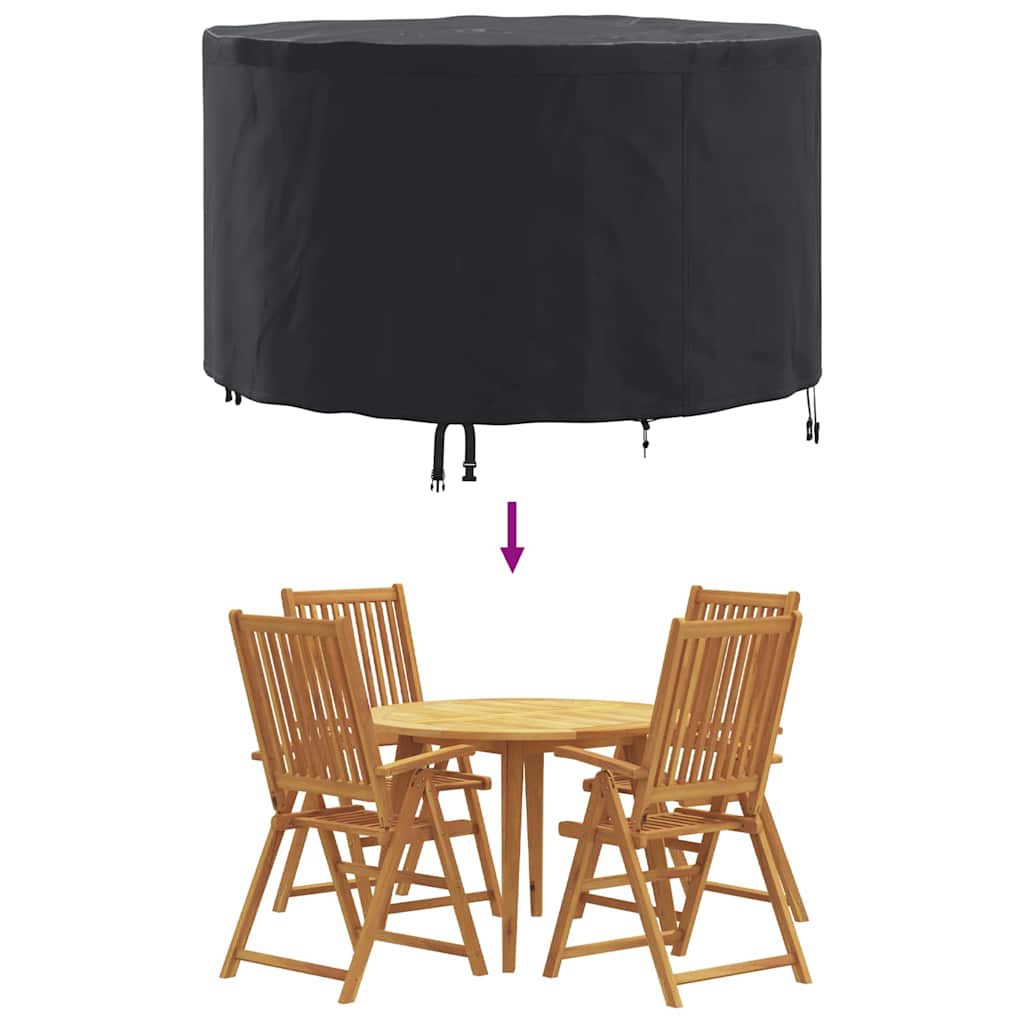 Outdoor Furniture Cover Black 128 x 128 x 71 cm 600D fabric - Image 8