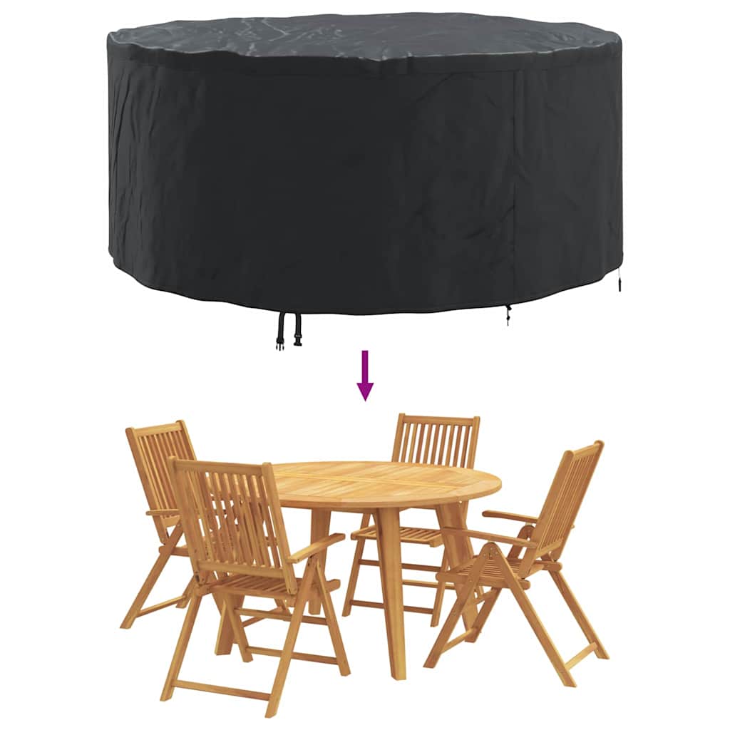 Outdoor Furniture Cover Black 200 x 200 x 85 cm 600D fabric - Image 7