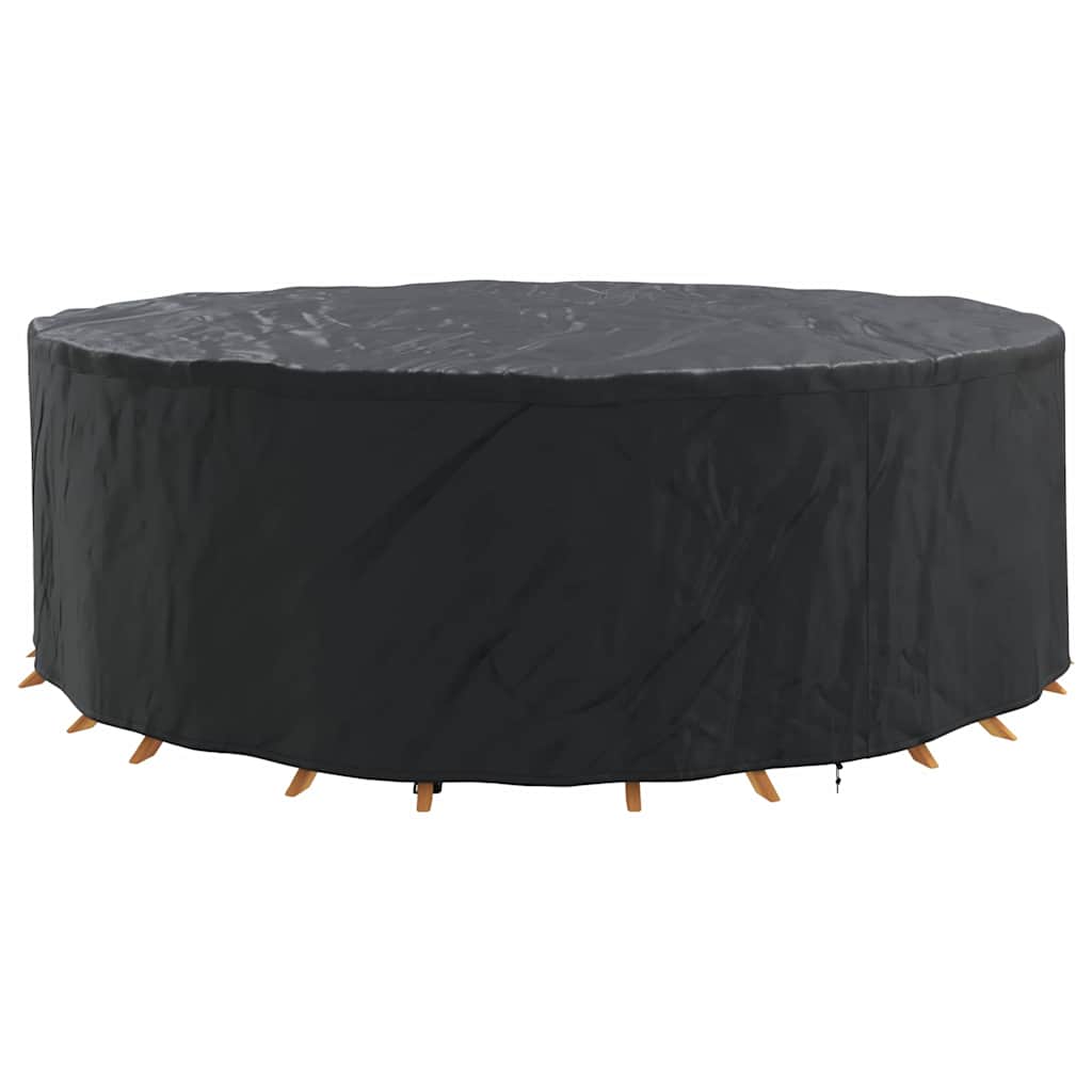 vidaXL Hoes voor tuinmeubelen Zwart 279 x 279 x 105 cm 210D stof
