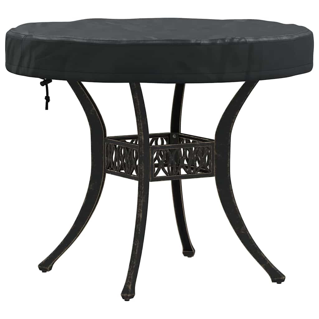 vidaXL Buiten Tafel Hoes Zwart 72 x 72 x 10 cm 420D stof