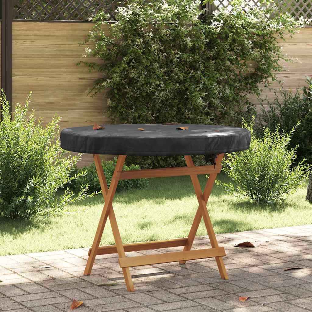 vidaXL Husă pentru masă exterioară Negru 92 x 92 x 10 cm Material 600D