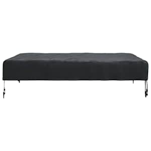 Pokrytí stolu Jednobarevný Černá 92 x 92 x 15 cm textil - obrázek 7