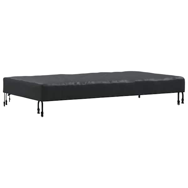 vidaXL Laua Kate 122 x 72 x 15 cm kangas Ristk&uuml;lik Veekindel Must