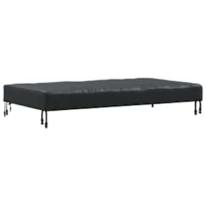 Pokrytí stolu Jednobarevný Černá 142 x 82 x 15 cm textil - obrázek 2
