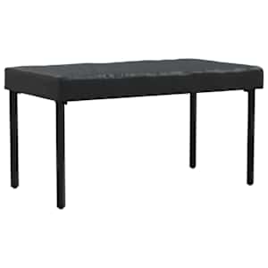 Pokrytí stolu Jednobarevný Černá 152 x 92 x 15 cm textil - obrázek 3