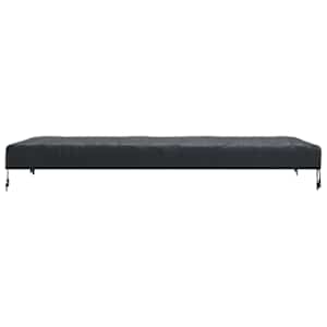 Pokrytí stolu Jednobarevný Černá 182 x 92 x 15 cm textil - obrázek 7