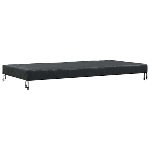 vidaXL Laua Kate 202 x 92 x 15 cm kangas Ristk&uuml;lik Veekindel Must