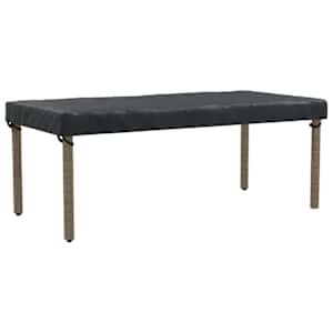 Pokrytí stolu Jednobarevný Černá 222 x 102 x 15 cm textil - obrázek 3