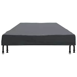 Pokrytí stolu Jednobarevný Černá 242 x 102 x 15 cm textil - obrázek 9