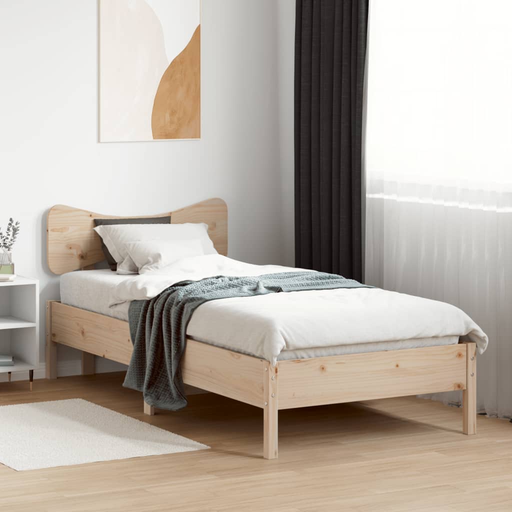 vidaXL Bedframe zonder matras massief grenenhout 100x200 cm afbeelding