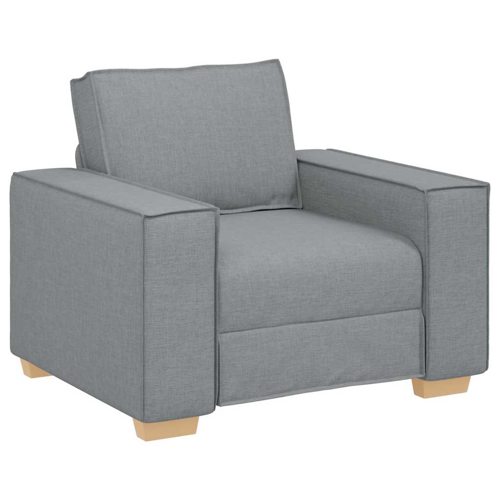 vidaXL Rozkládací křeslo světle šedé 60 cm látkové