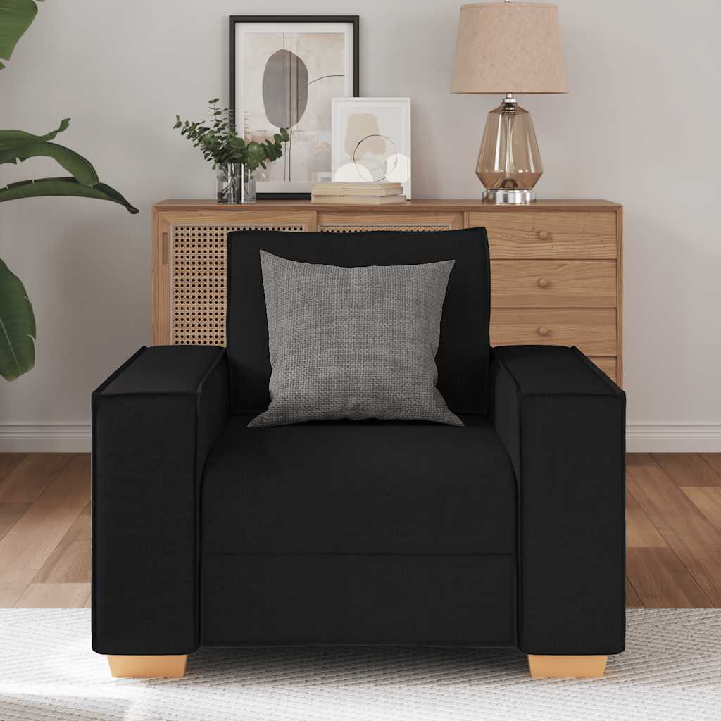Thumbnail - vidaXL Sofa Stuhl Schwarz 60 cm Stoff