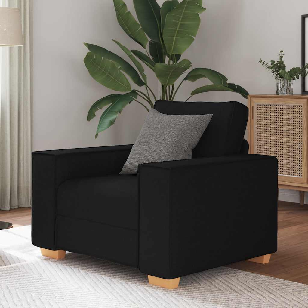 Thumbnail - vidaXL Sofa Stuhl Schwarz 60 cm Stoff