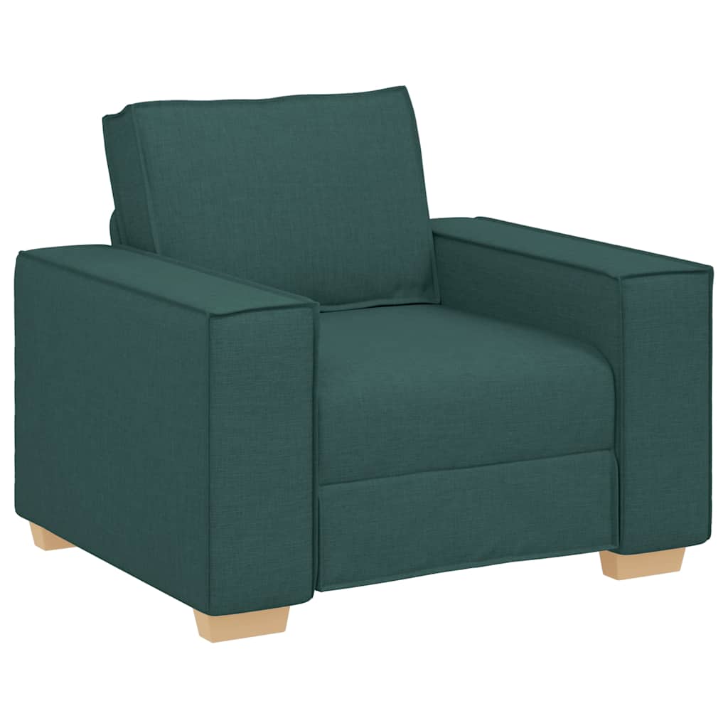 vidaXL Rozkládací křeslo tmavě zelené 60 cm látkové