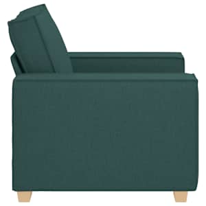 Rozkládací křeslo tmavě zelené 60 cm látkové - obrázek 6
