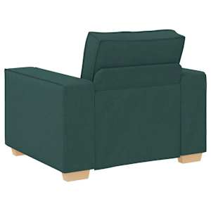 Rozkládací křeslo tmavě zelené 60 cm látkové - obrázek 5