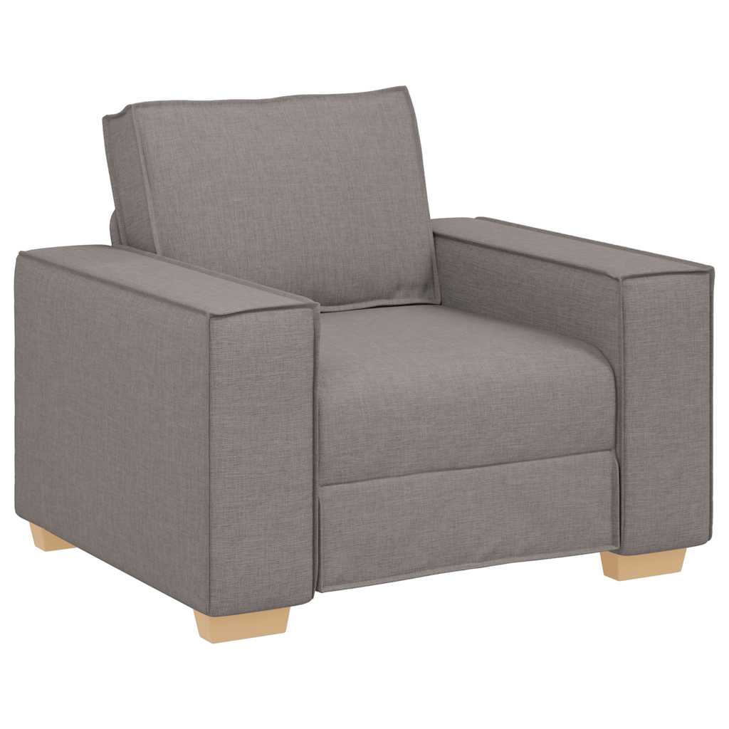 vidaXL Rozkládací křeslo taupe 60 cm látka