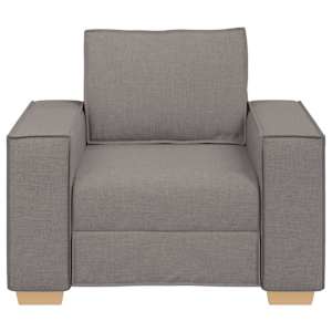 Rozkládací křeslo taupe 60 cm látka - obrázek 4
