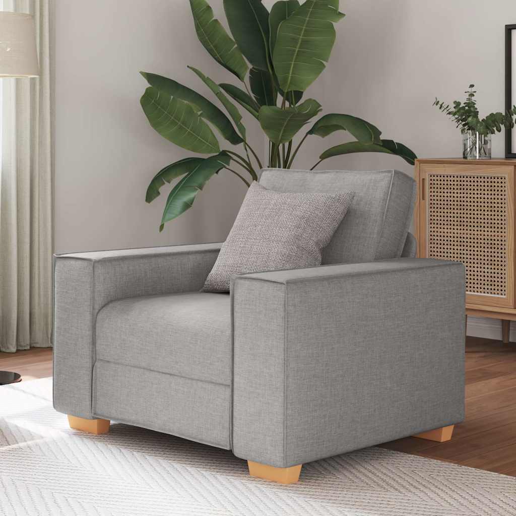vidaXL Sofa Stuhl Wolkengrau 60 cm Stoff