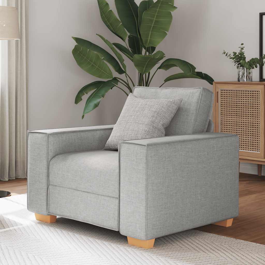 vidaXL Sofa Stuhl Wolkengrau 60 cm Stoff