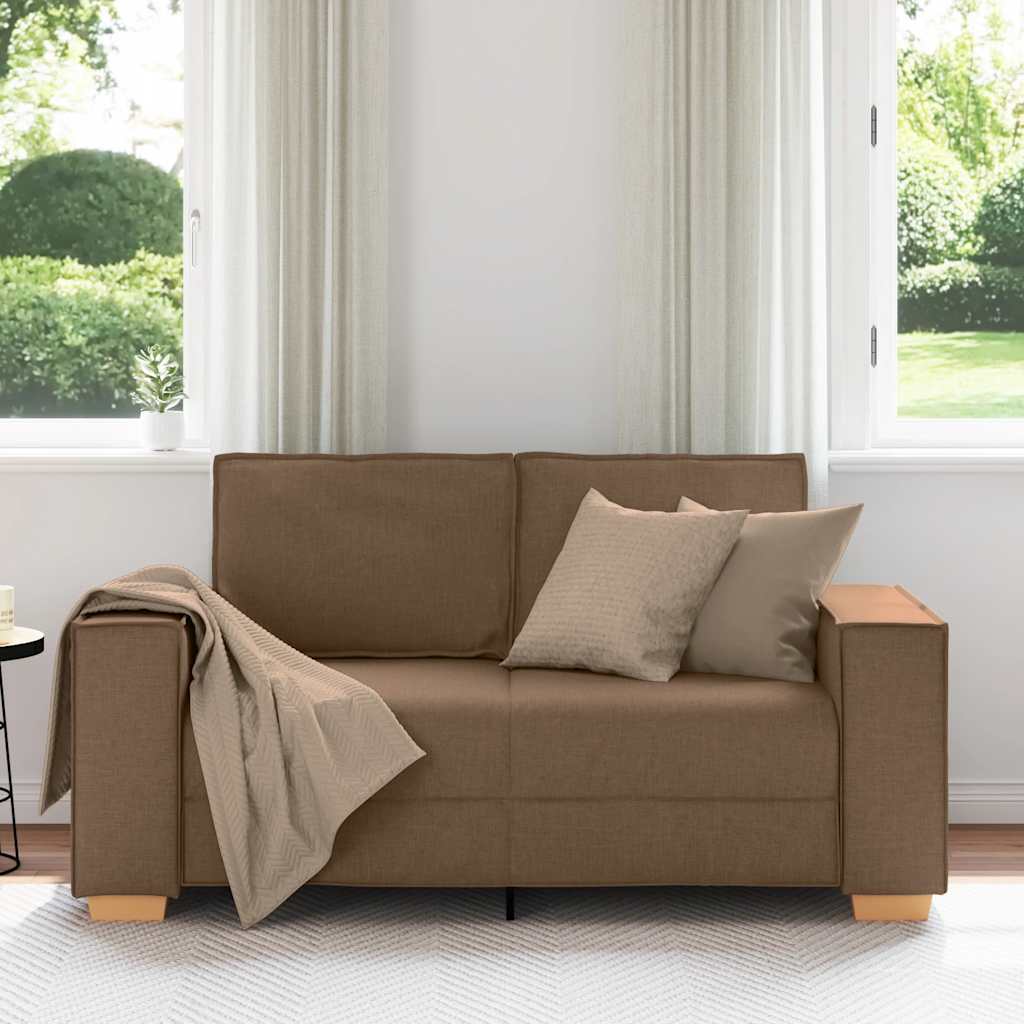 Thumbnail - vidaXL 2-Sitzer Sofa Braun 120 cm Stoff