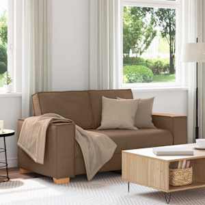 Dvosed kavč rjave barve 160x78x84 cm blago