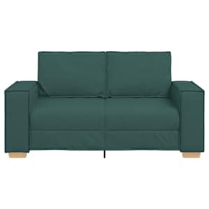 Dvoumístná pohovka tmavě zelená 120 cm látková - obrázek 4