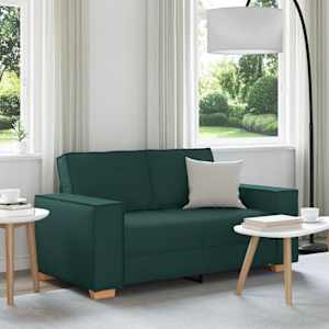 Dvosed temno zelen 160x78x84 cm blago