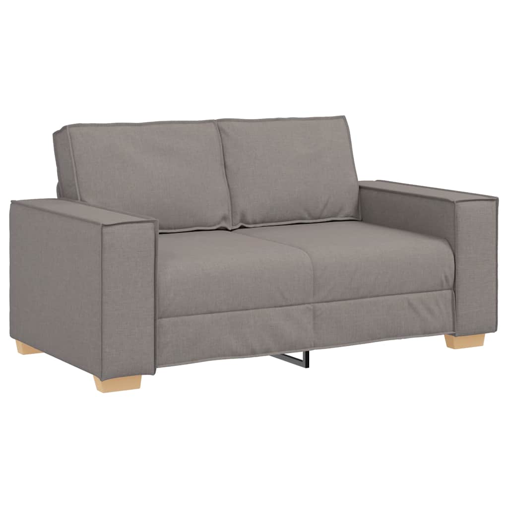 vidaXL Dvoumístná pohovka taupe 120 cm látka