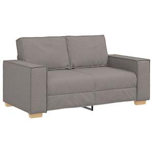 Dvoumístná pohovka taupe 120 cm látka - obrázek 2