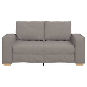 Dvoumístná pohovka taupe 120 cm látka - obrázek 4