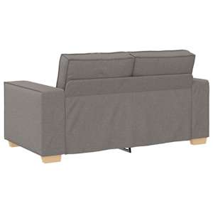 Dvoumístná pohovka taupe 120 cm látka - obrázek 5