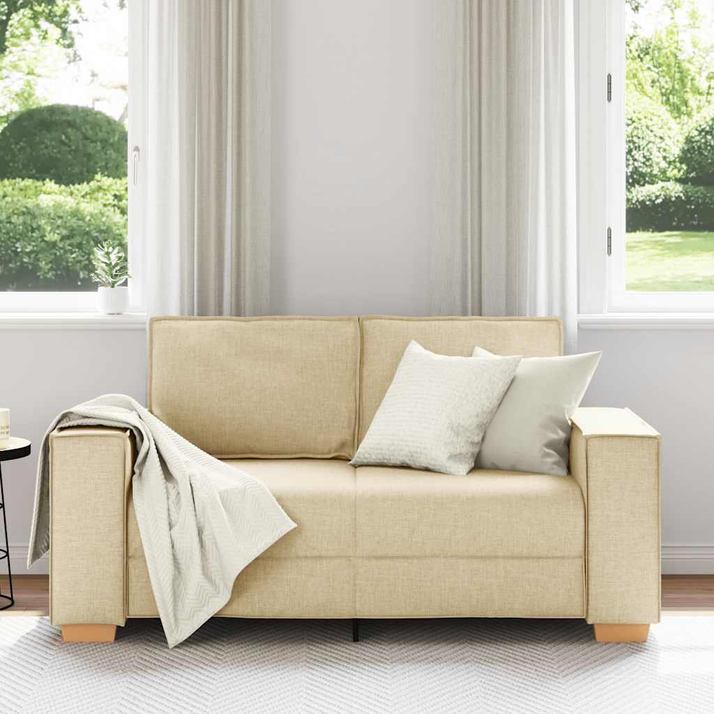 Thumbnail - vidaXL 2-Sitzer Sofa Creme 120 cm Stoff