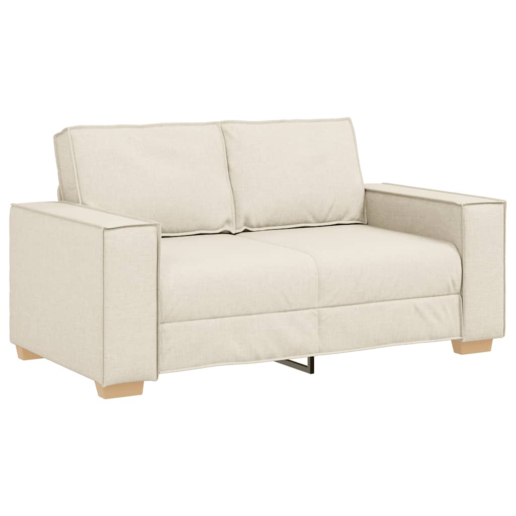 vidaXL Dvoumístná pohovka s lněným potahem 120 cm