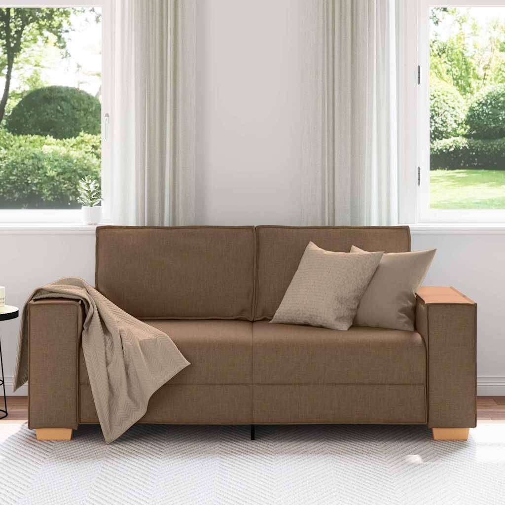 Thumbnail - vidaXL 2-Sitzer Sofa Braun 180x78x84 cm Stoff
