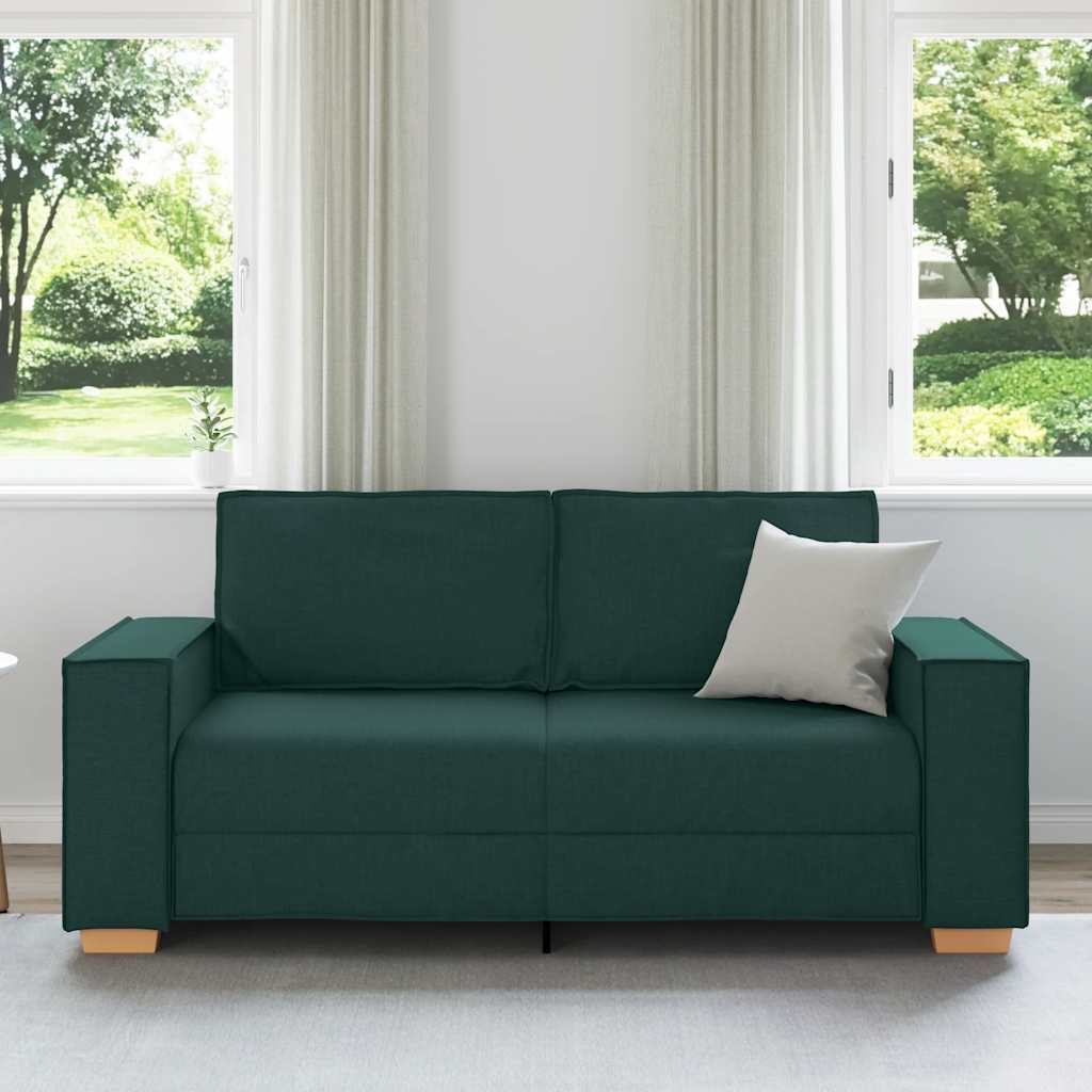 Thumbnail - vidaXL 2-Sitzer Sofa Dunkelgrün 140 cm Stoff